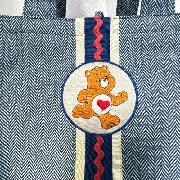 Vien and Litho Korean Handmade Care Bears Blue Red Tote - Picture 2 of 15